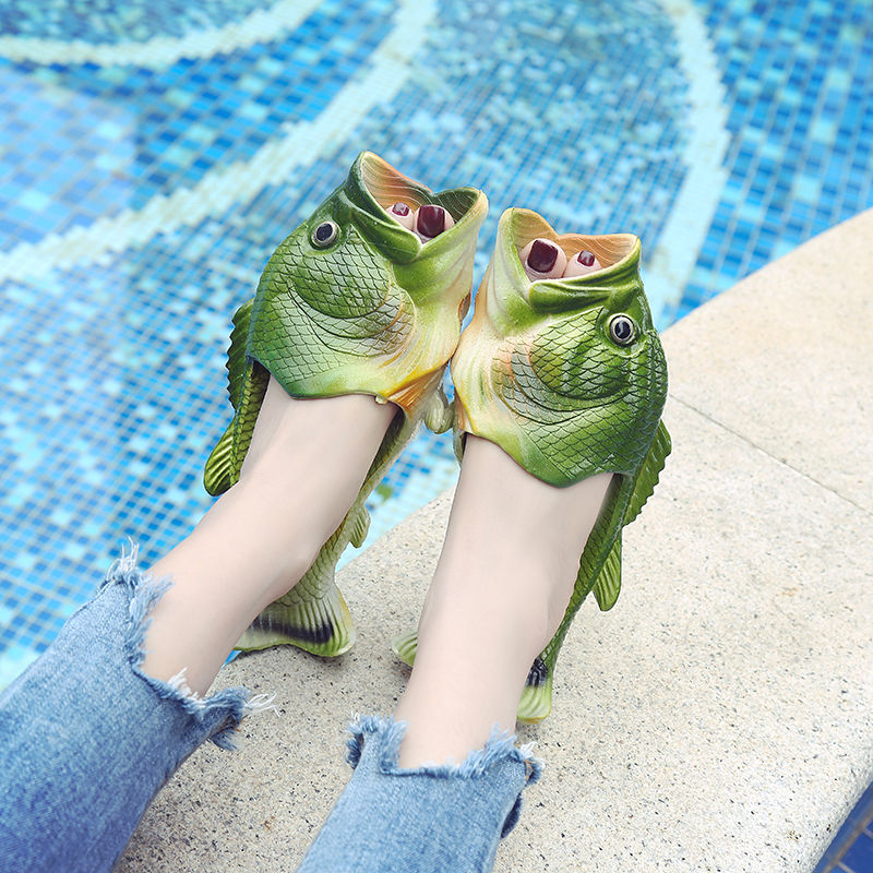 Flippers Swimming - 디자이너 피프토우 피쉬 슬리퍼 미끄럼 방지