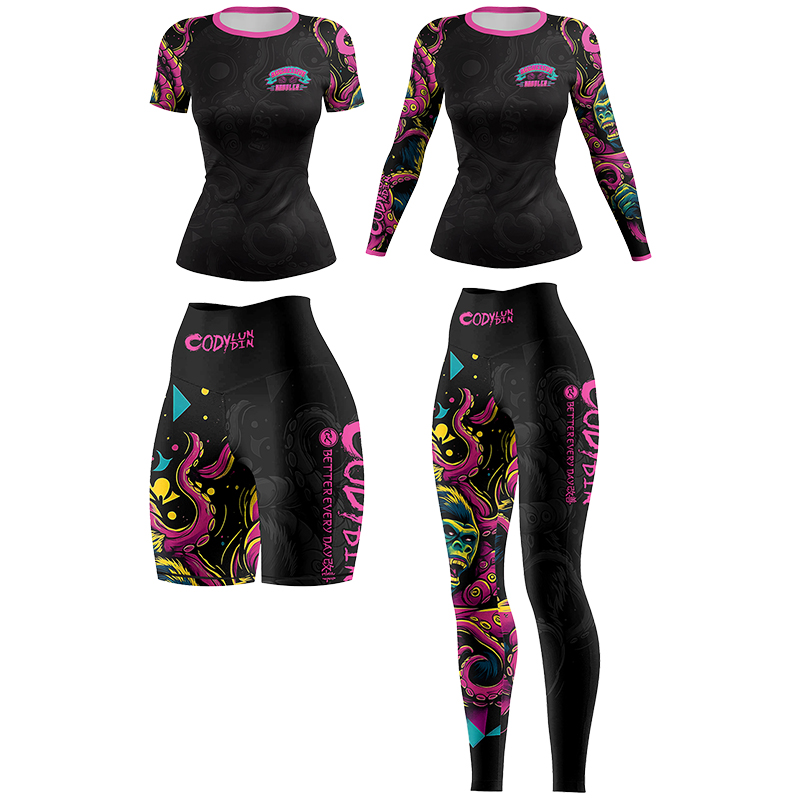 Rash Guard - 코디 룬딘 여성용 MMA BJJ 래쉬가드