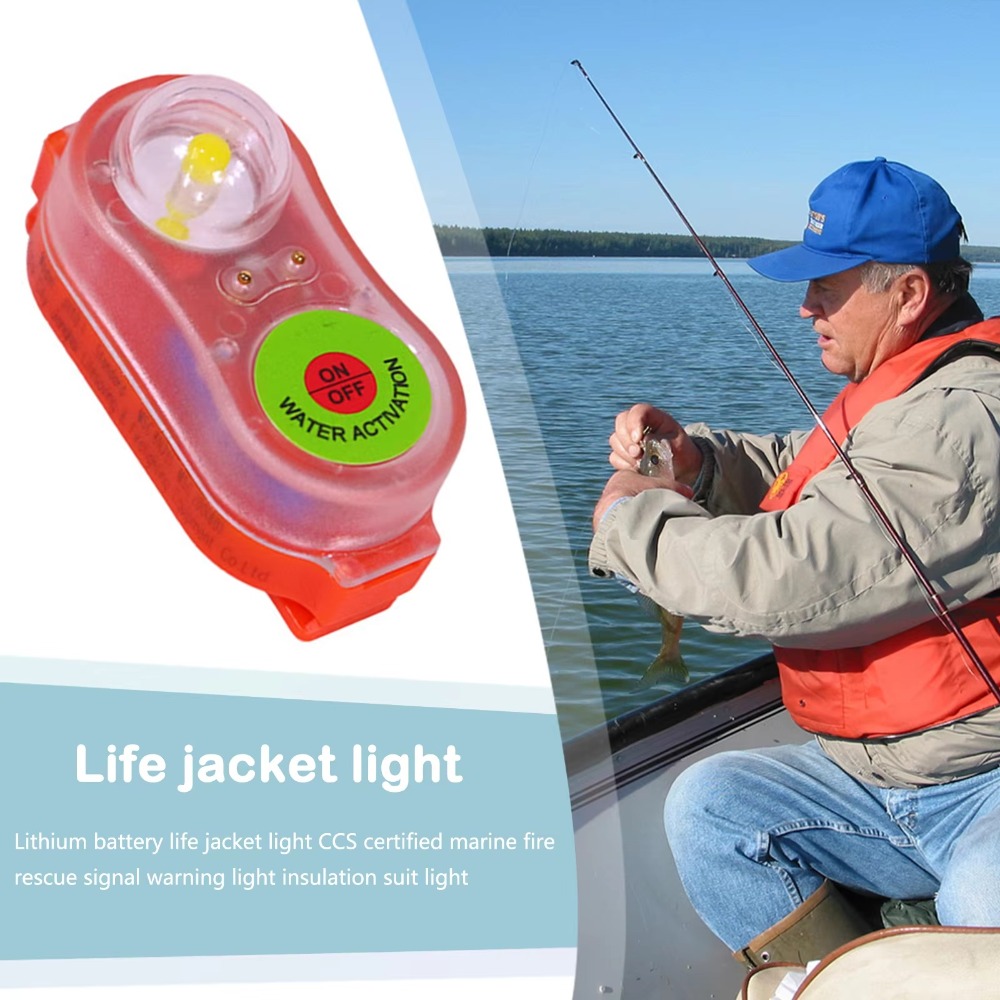 Life Jacket - 1/2pcs 새로운 방수 LED 구명조끼 라이트