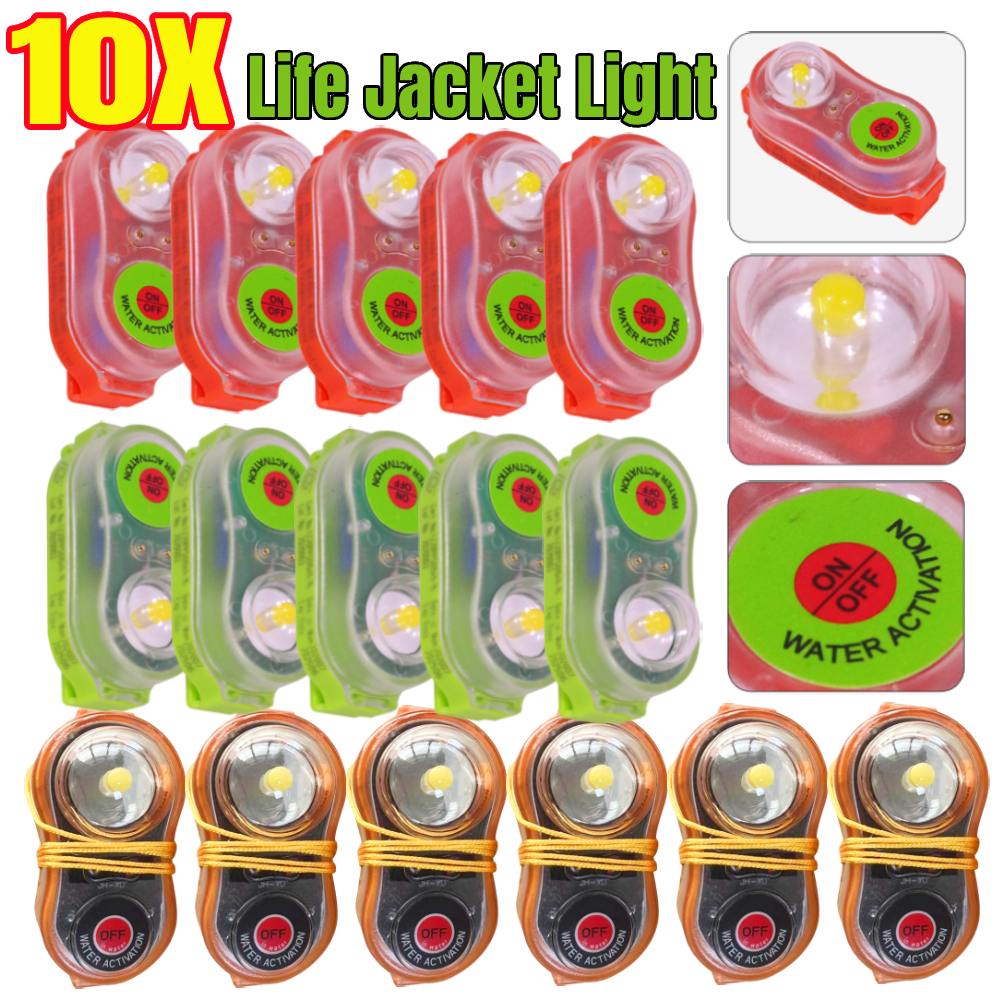 Life Jacket - 1-10pcs LED 리튬 구명 조끼 램프