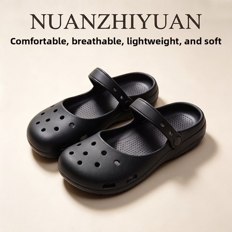 여름 신상 여성용 귀여운 발레 홀 슈즈 레트로 EVA  - Water Shoes 리뷰 및 가격