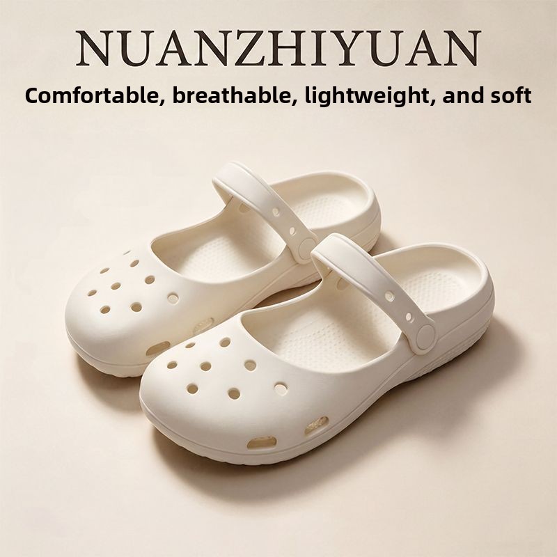 여름 신상 여성용 귀여운 발레 홀 슈즈 레트로 EVA  - Water Shoes 리뷰 및 가격