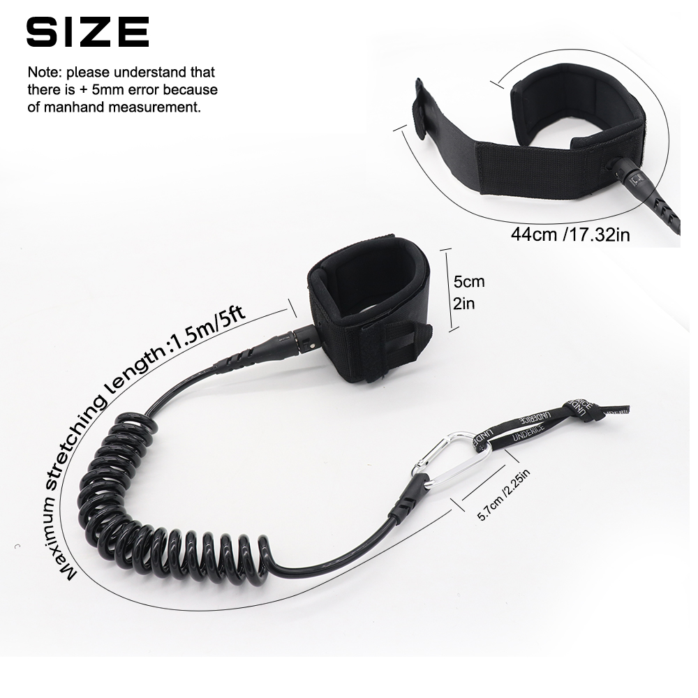 UICE 5FT 5MM 서핑 리쉬 핸드 로프 서핑보드  - Surfboard Leash 리뷰 및 가격