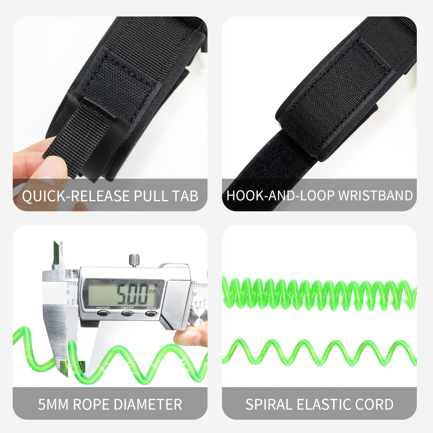 KOETSU 바디보드 리쉬, 5mm TPU 코일형 서핑 - Surfboard Leash 리뷰 및 가격
