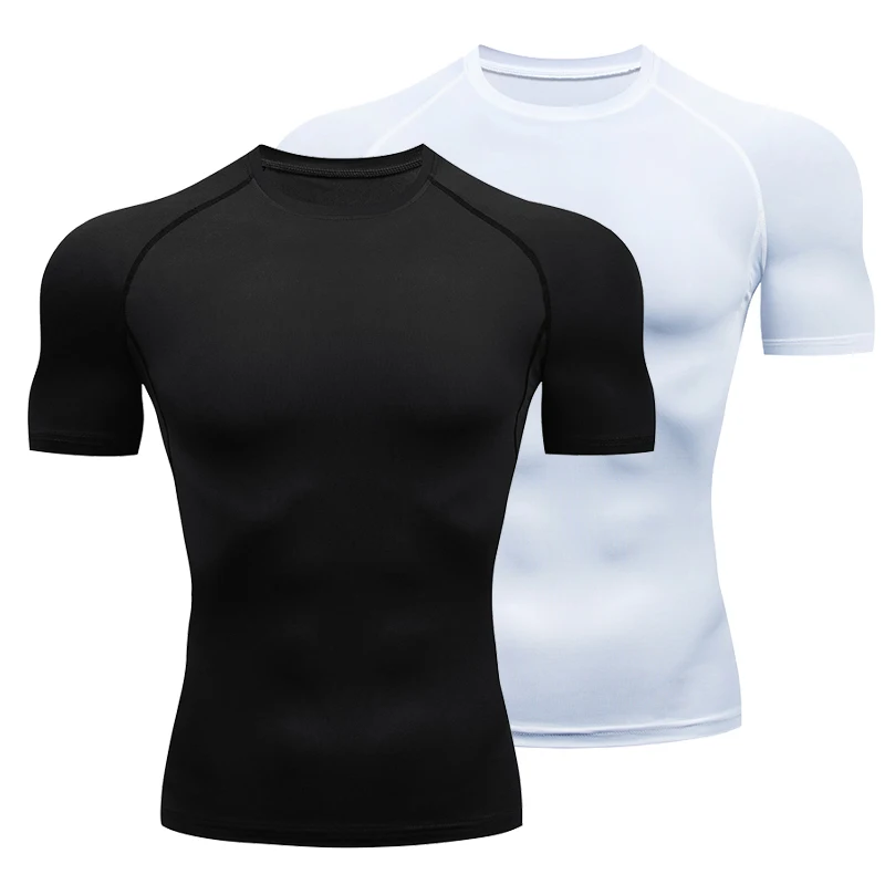 피트니스 티셔츠 용 남성 스포츠 탑 보디 빌딩 압축 셔 - Rash Guard 리뷰 및 가격
