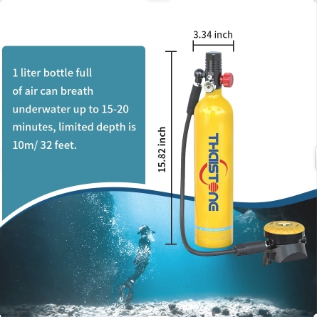 타이스톤 1L 스쿠버 산소탱크 (핸드펌프 포함) + 스 - Diving Mask 리뷰 및 가격