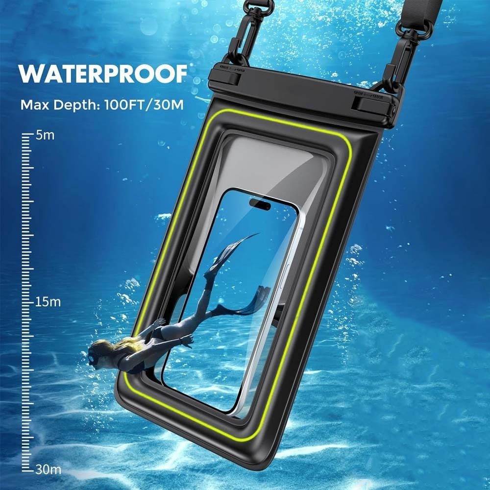 터치스크린이 가능한 방수 휴대폰 가방, 투명한 수중용  - Dry Bag Waterproof 리뷰 및 가격
